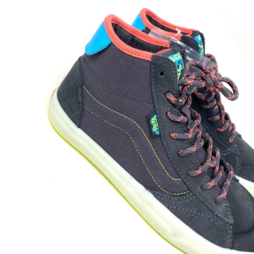 VANS The Lizzie Shoe Canvas Suede Sneakers Gray Multi Women's Skate VN0A4BX1BGG - Picture 5 of 11